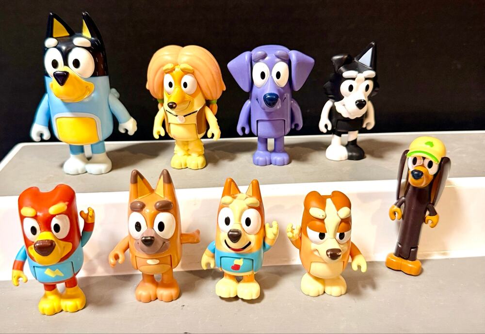 Bluey & Friends set 1 by Moose Toys 2.5”-3” tall